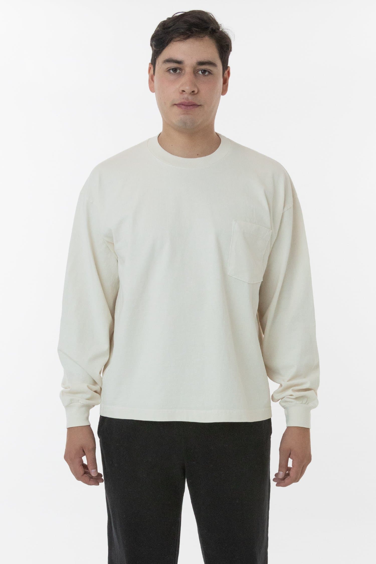 1210GD - 8.5 oz. Heavy Jersey Long Sleeve Boxy Work Shirt - Image 6