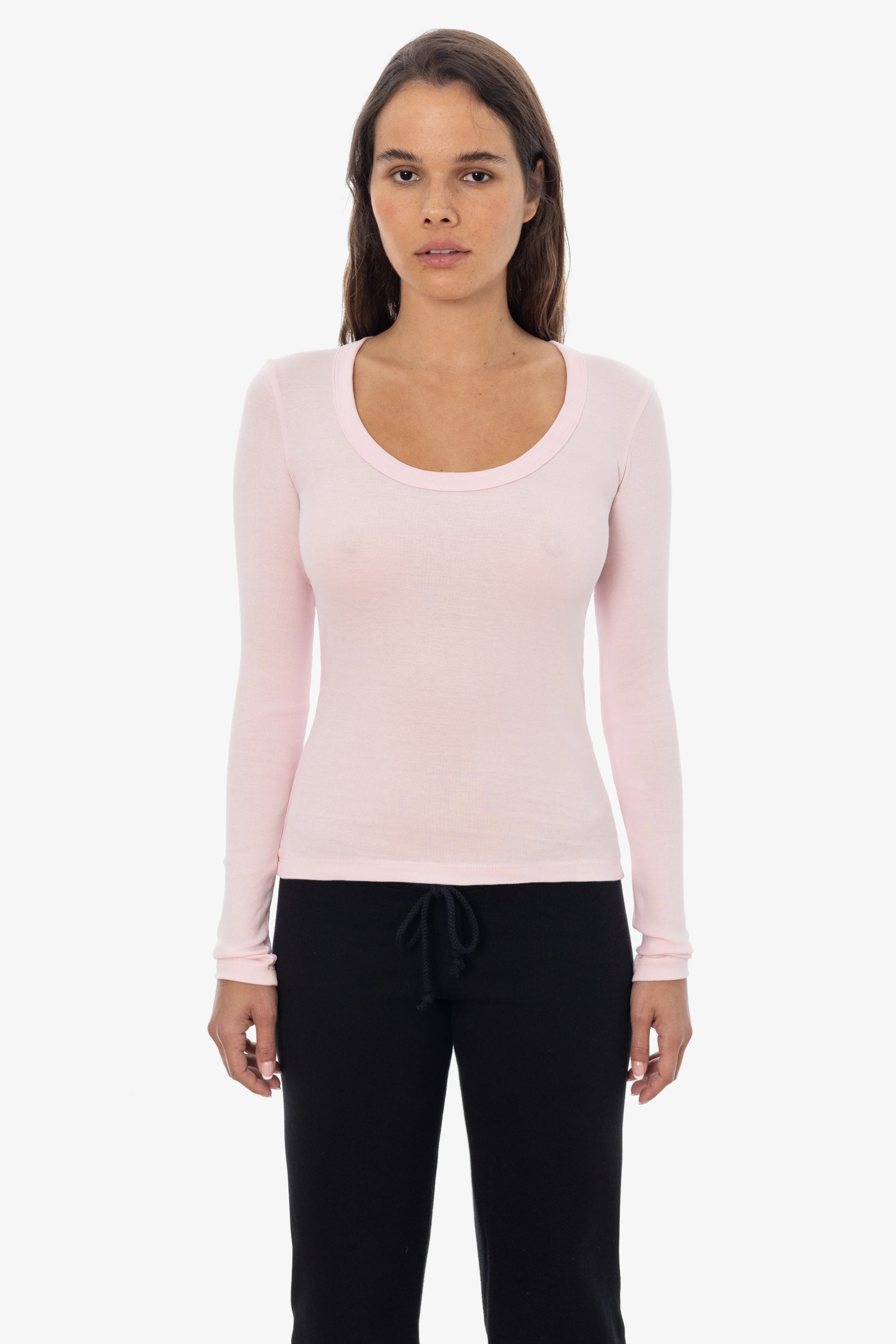 43082 - Baby Rib L/S Scoopneck Tee
