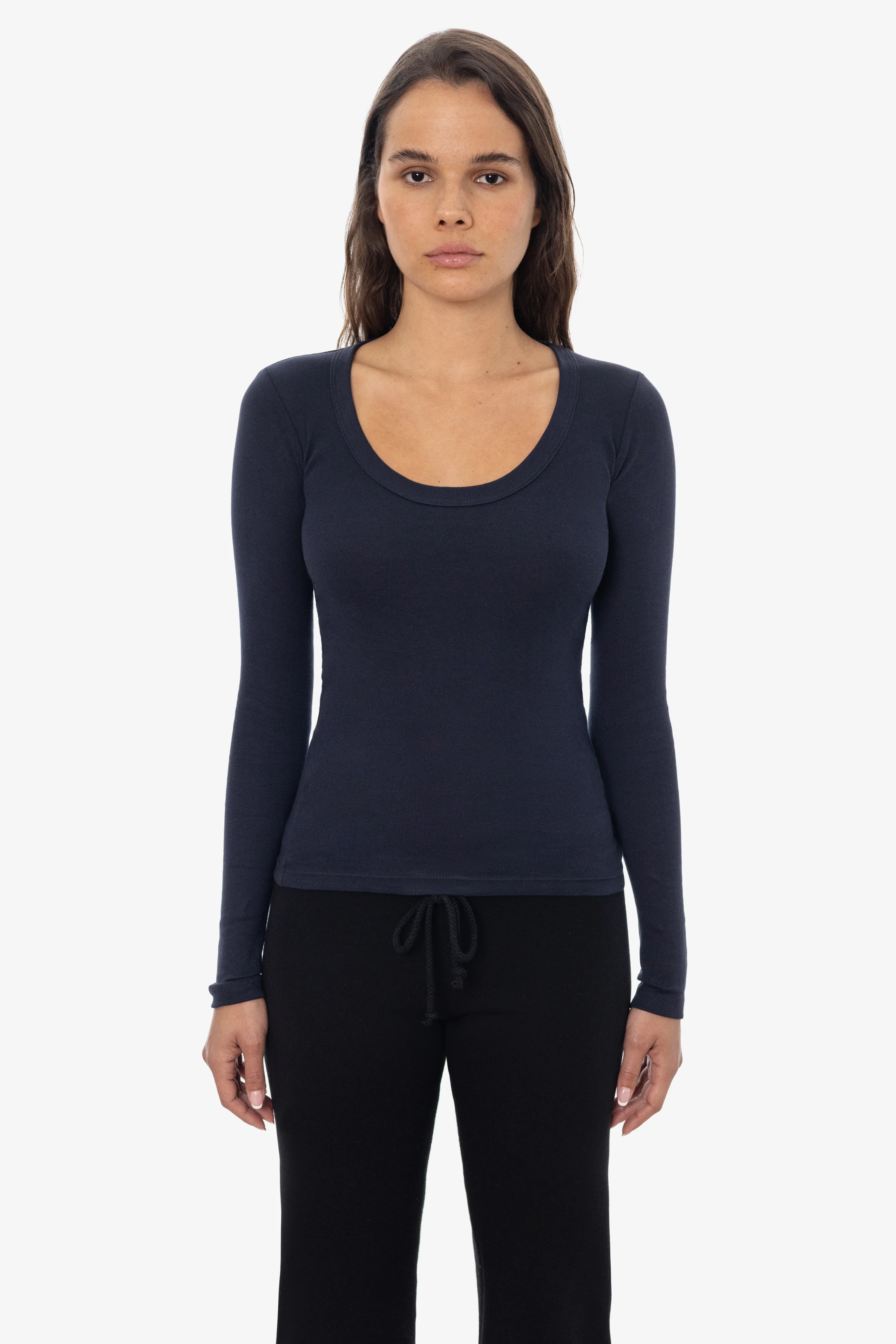 43082 - Baby Rib L/S Scoopneck Tee - Image 6