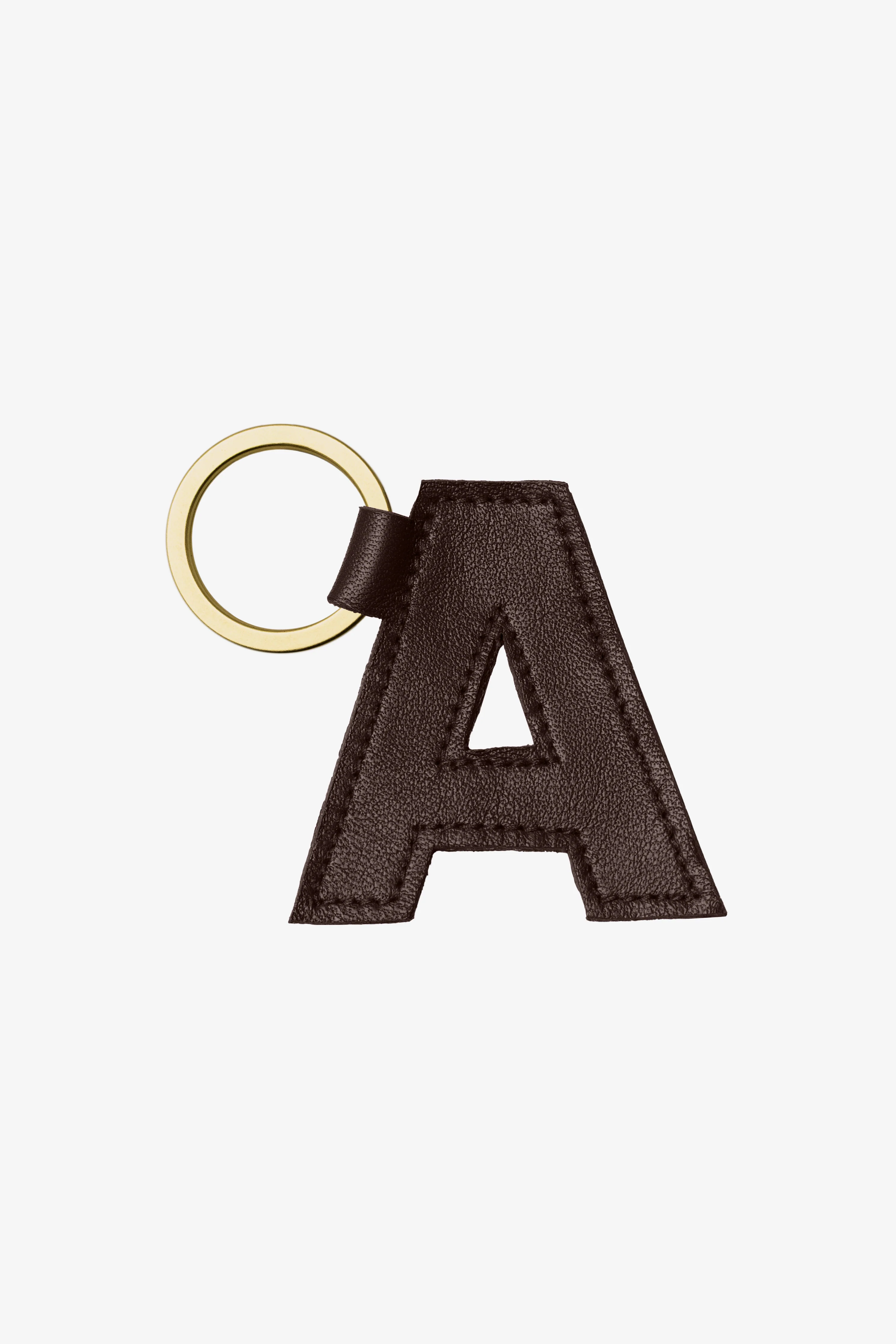 RLH520 - Leather Alphabet Keychain